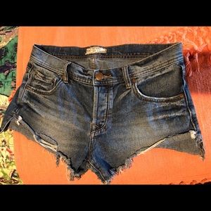 Free People Cut Off Jean Shorts size 27